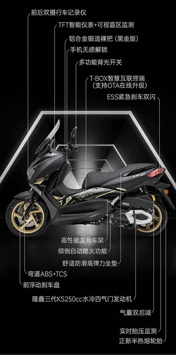 2026款TX250F正式上市—弯道ABS+6轴IMU售价13980 元，还等啥？,摩托范
