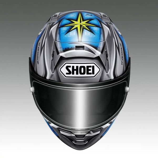 SHOEI X-15 新款银蓝涂装，加藤大治郎“74号传奇”再添一把火！