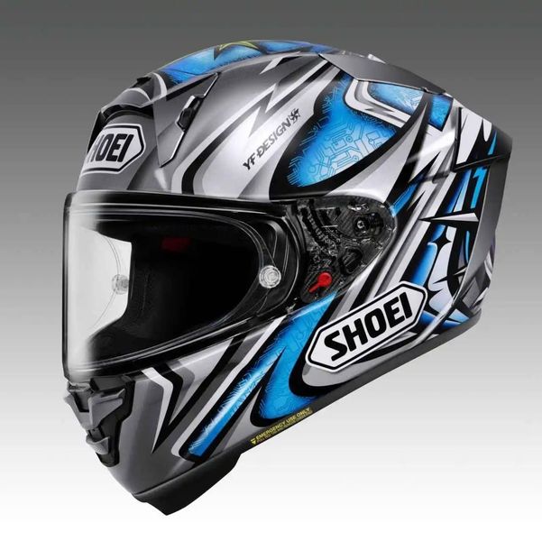 SHOEI X-15 新款银蓝涂装，加藤大治郎“74号传奇”再添一把火！