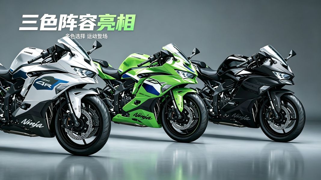 白、黑、绿三色可选！2027款川崎ZX-4R正式曝光，5.98万国内上市倒计时？