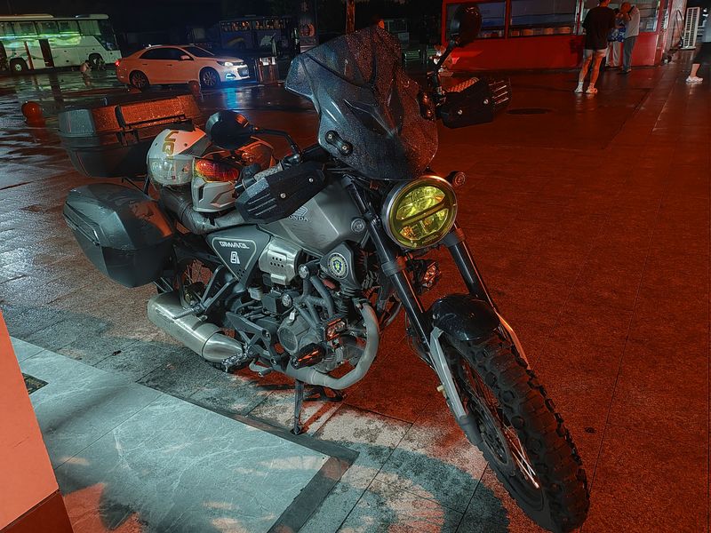 本田190ss三箱摩旅1200公里去看海,摩托范