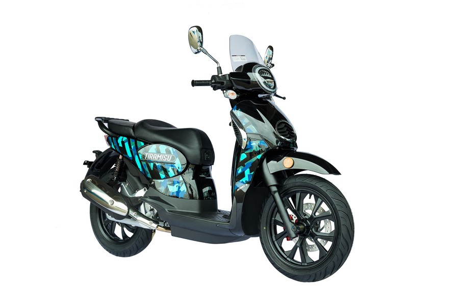 金城摩托近日宣布,其200cc摩旅踏板车"提拉米苏"焕新上市,售价16800元
