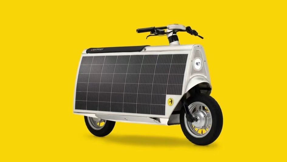 太阳能滑板车,这充满电不得 晒一天?