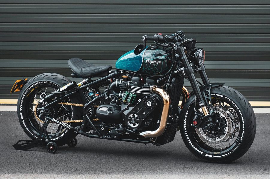 改装案例真多,凯旋bonneville bobber 1200,复古巡航,精彩