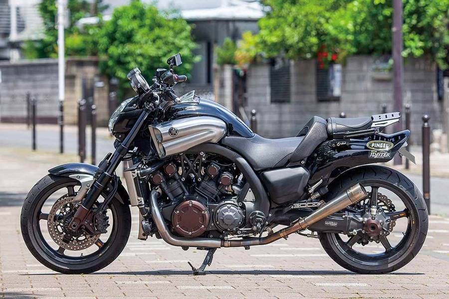 雅马哈大魔鬼vmax改装,街车巡航我就服它