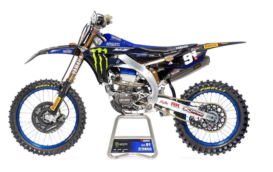 雅马哈yamaha 2021mxgp 世界越野锦标赛赛车,摩托范-哈罗摩托