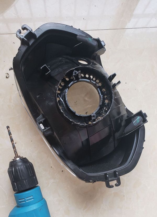 小旭鹰改led双光透镜大灯