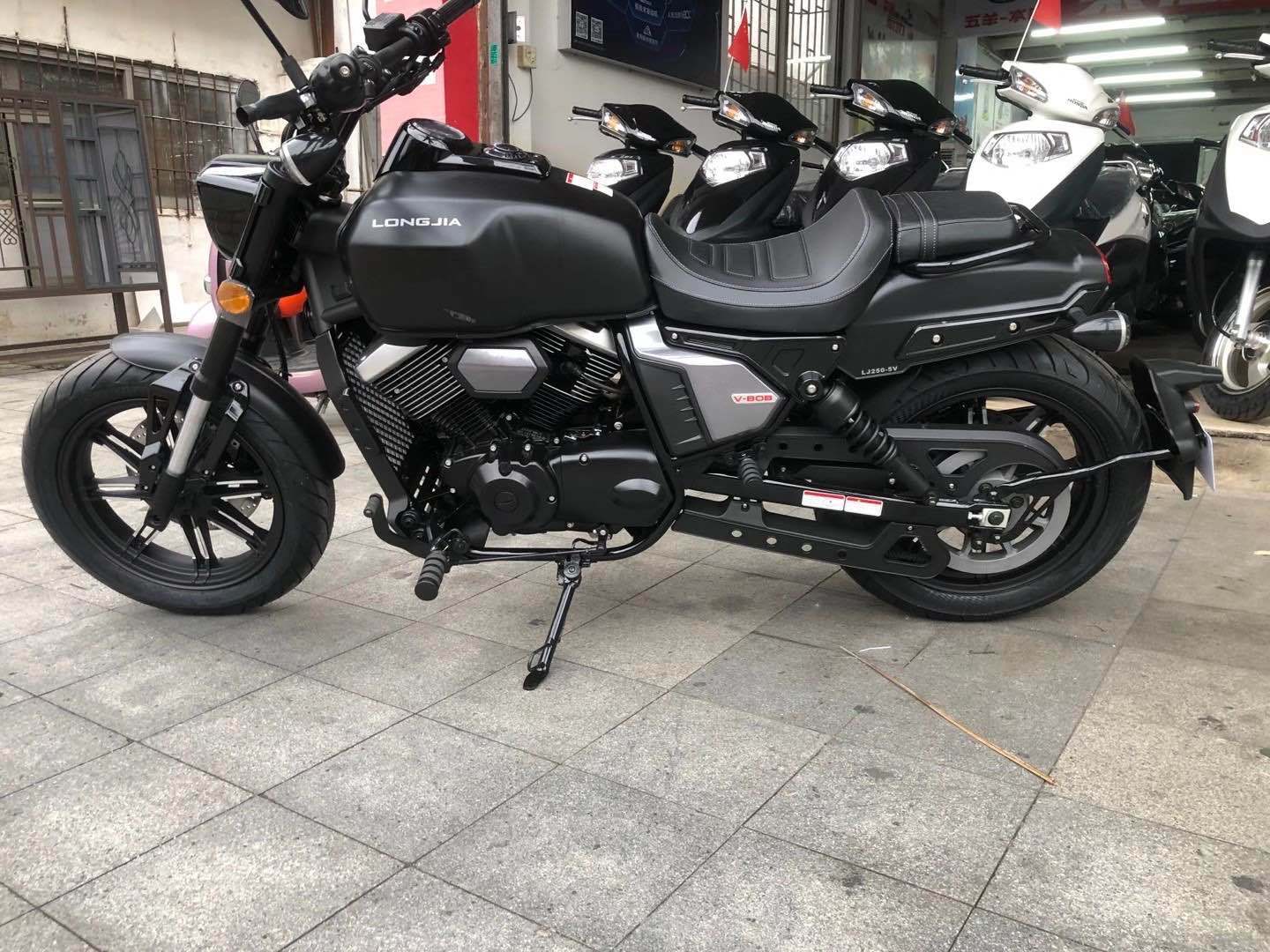 二手摩托车龙嘉v霸 v型双杠250 声浪完美