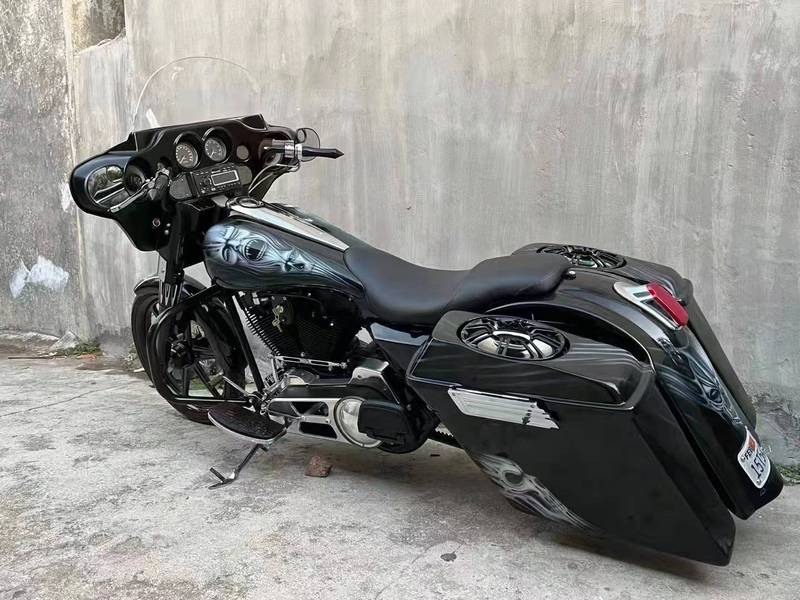 美国哈雷戴维森 定制班戈彩绘 纯正哈雷声.帅气无敌!