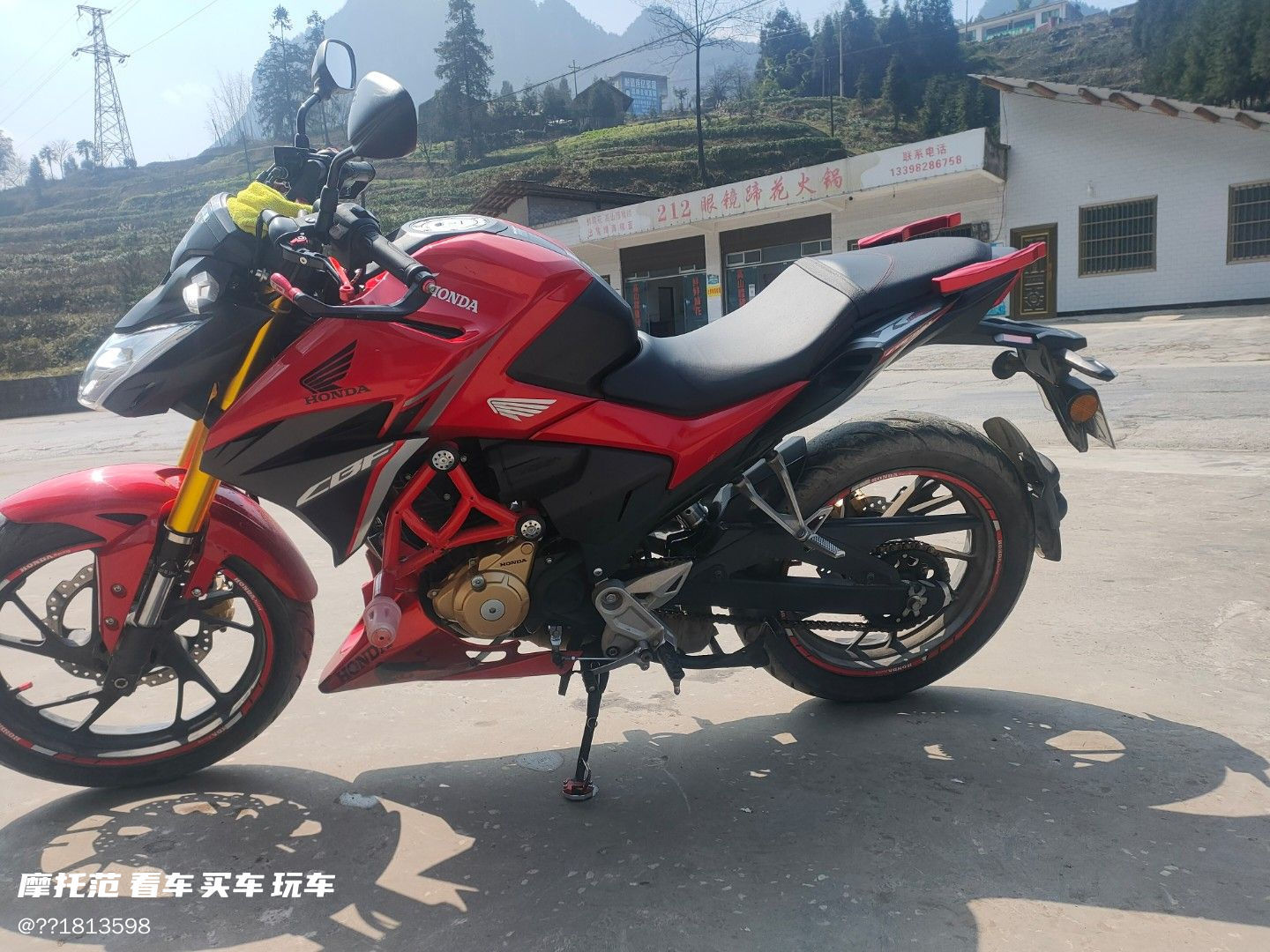 二手摩托车新大洲本田 cbf190r