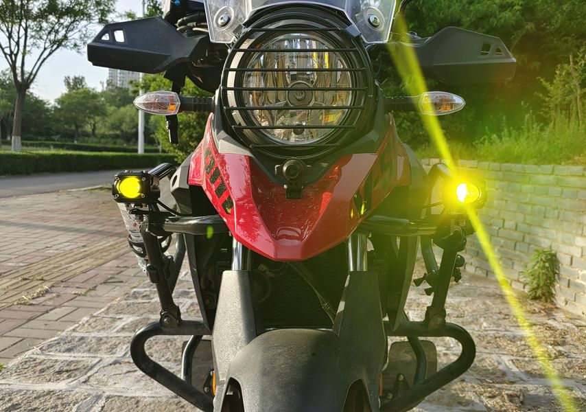 dl250自己加装射灯,详细教程,照亮前行的路.