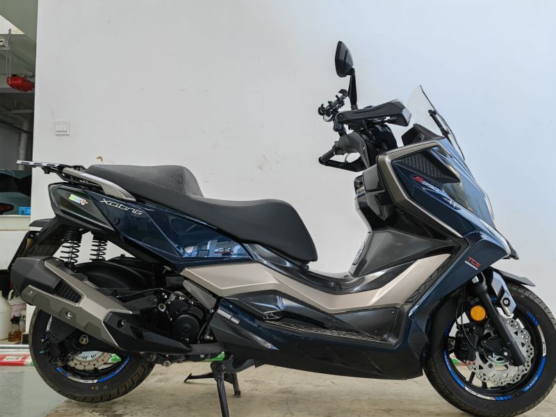 光阳赛艇s350的储物空间