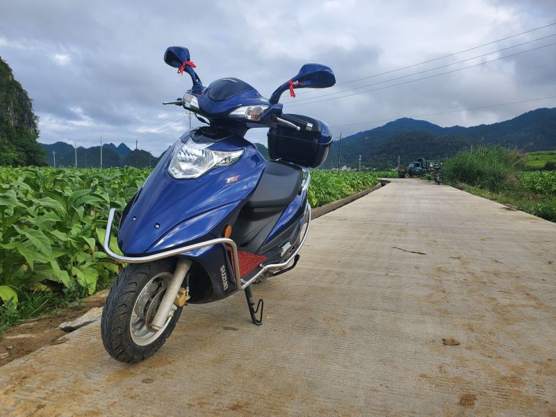 新豪爵红宝um125t-e小跑一圈及油耗