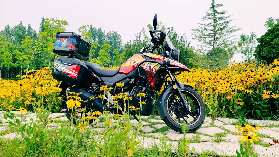 豪爵铃木dl250加装完之后到底有多重?稳稳的超230公斤.