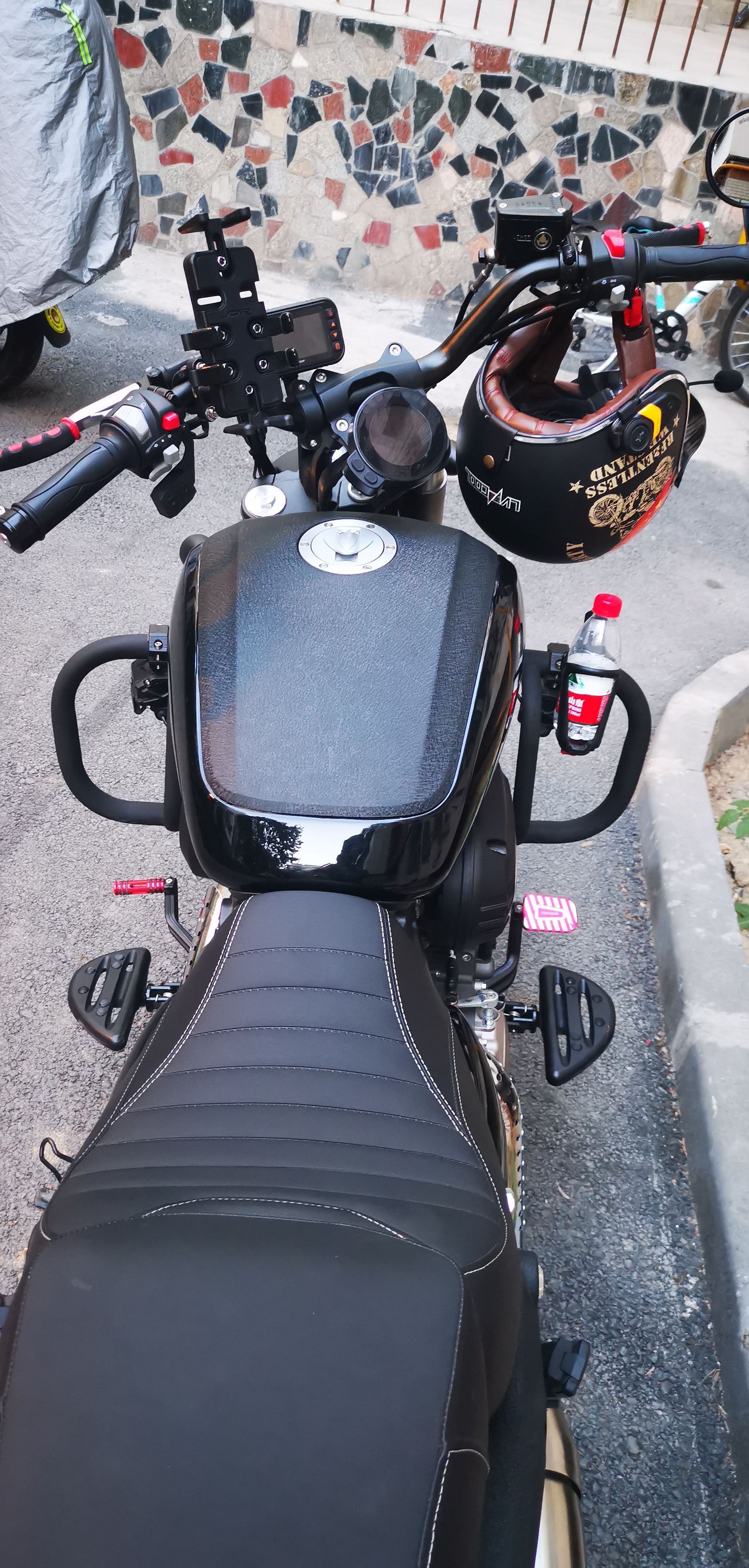 二手摩托车奔达 rock300 灰石