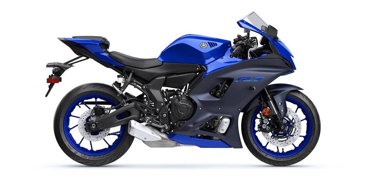 雅马哈2023款yzf-r7全新灰白配色,水冷双缸72马力,摩托范-哈罗摩托