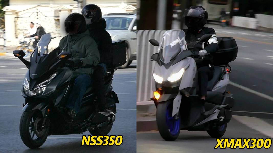 详细外观对比-本田nss350和雅马哈xmax300-多角度实拍,非摆拍