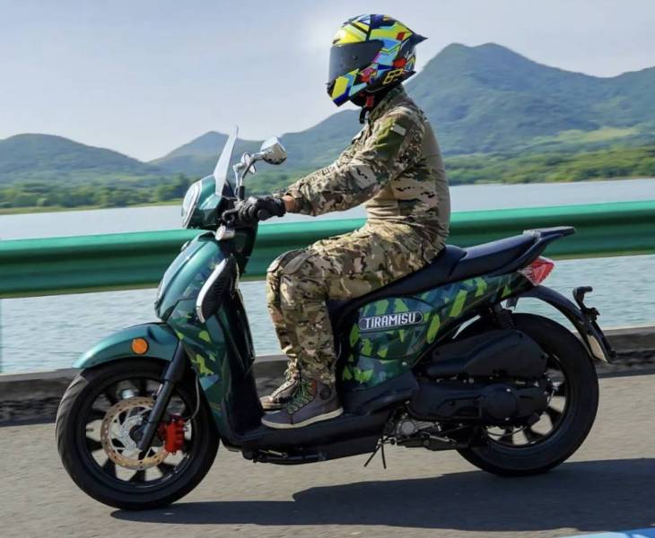 金城摩托近日宣布,其200cc摩旅踏板车"提拉米苏"焕新上市,售价16800元