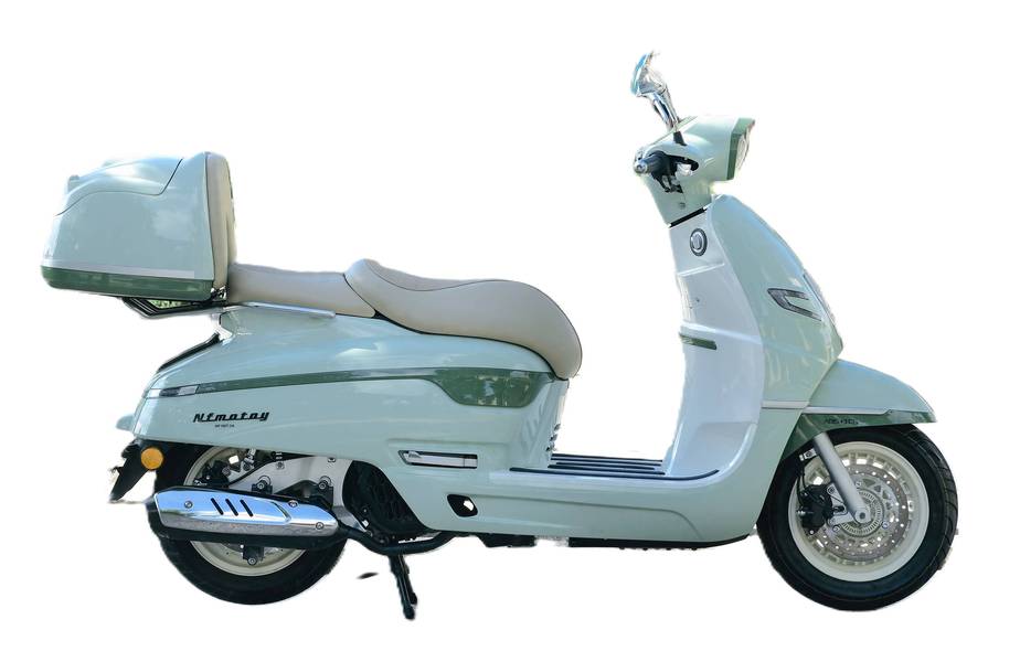 复古150小踏板,14l油箱 abs tcs 车机互联 tft仪表 手把加热,到手1.