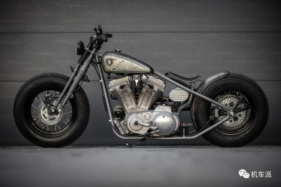 定制| 哈雷xl883硬尾bobber风格改装欣赏,摩托范-哈罗摩托